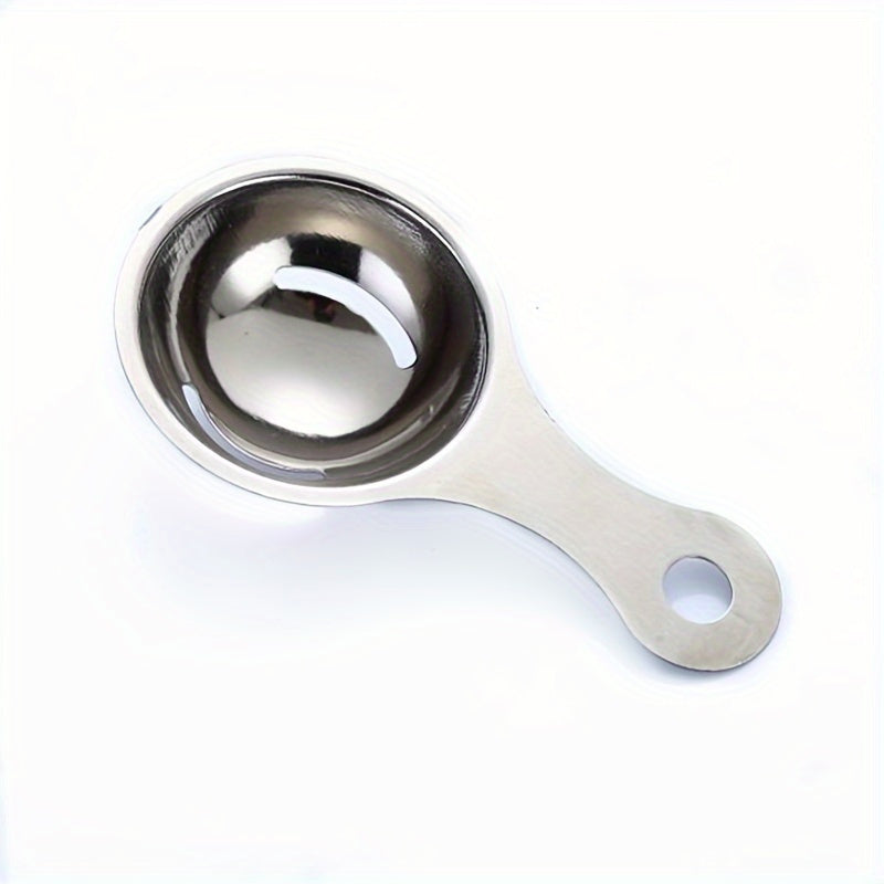 Durable Stainless Steel Egg Yolk Separator - Food Safe, Easy-to-Clean for Cooking and Baking Essential Kitchen Tool Suitable for Home & Restaurant Use, Cooking Accessory, Egg Separation Tool, Restaurant Kitchen Utensil, Food Safe Separator