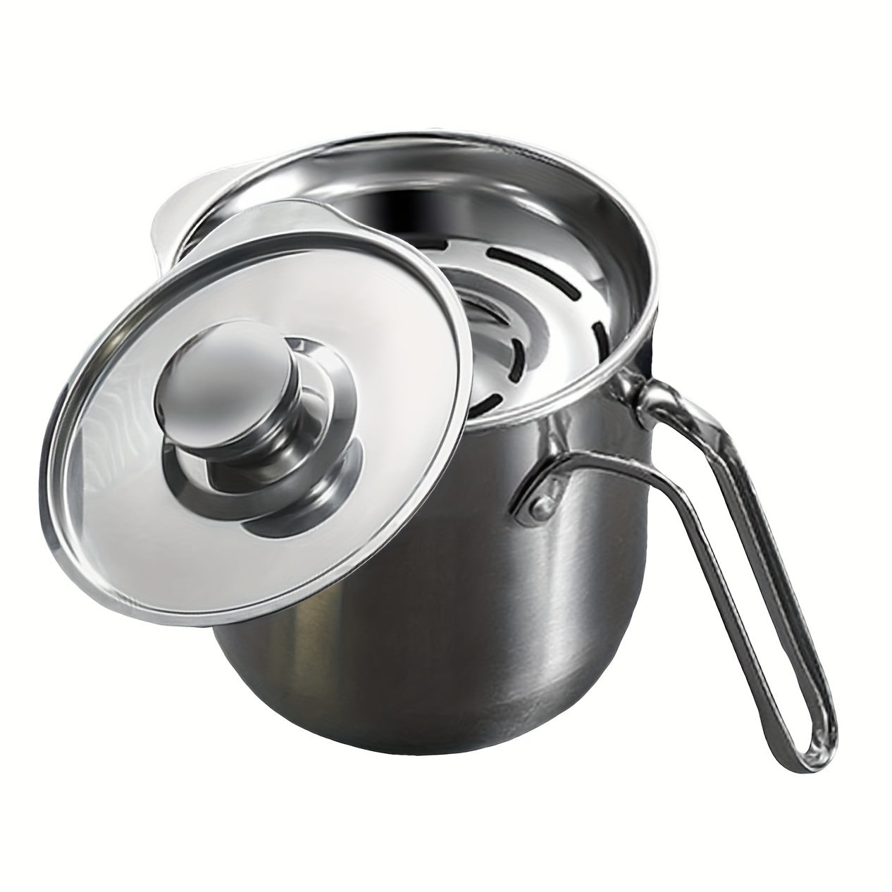 1 Set Premium 304 Stainless Steel Egg Separator - Quickly Easily Separates Egg Whites And Yolks - Kitchen Essential for Healthy Cooking And Baking