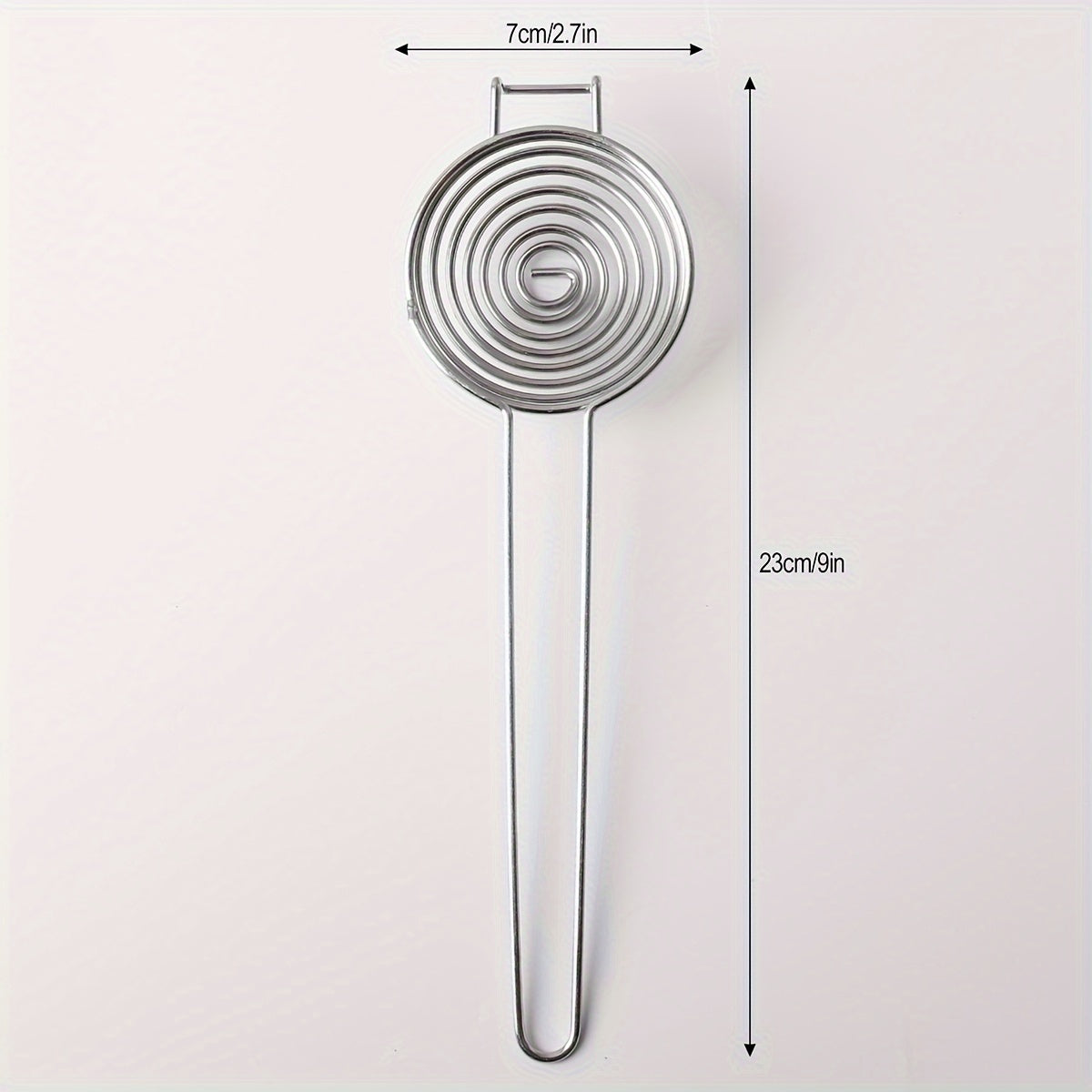 1pc Stainless Steel Egg Yolk & Egg White Separator with Extended Handle - Hygienic Egg Separator Suitable for,, Meringues, Omelets - Quick & Yolk/White Separation